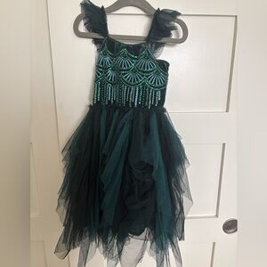 Cotton On Kids Dress in Black and Green